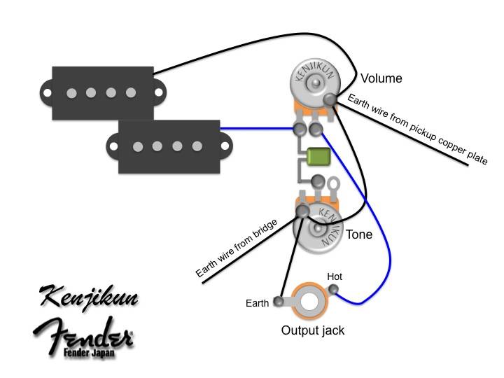 p bass wiring diagram